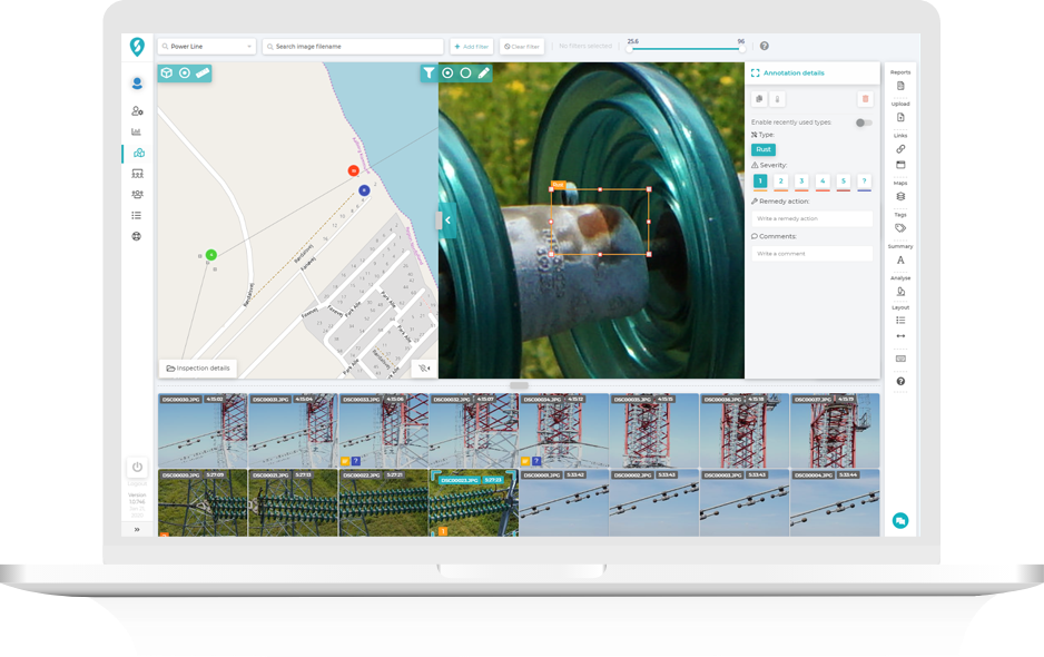 power line inspection software