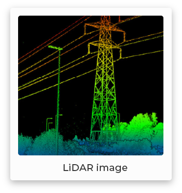 Drone inspection LiDAR image